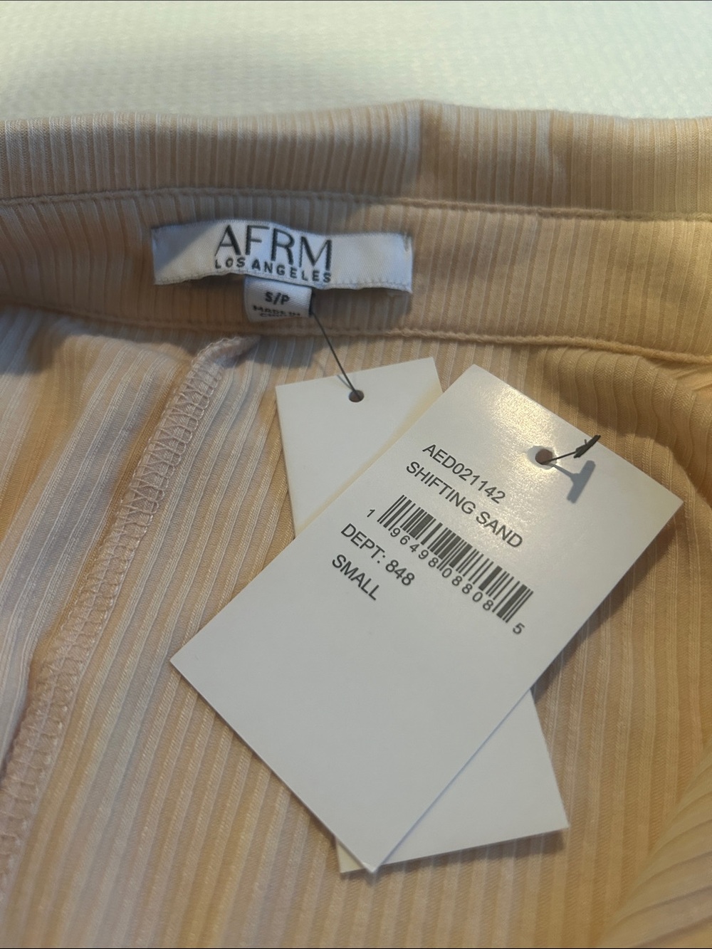 AFRM Beige Button-Front Polo Dress - Picture 2 of 5